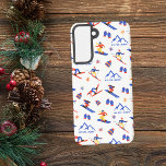 Mont Ste-Marie Ottawa Canada Ski seamless pattern Samsung Galaxy S21 Case<br><div class="desc">A funny winter skiing seamless pattern for the ski resort Mont Ste-Marie ou Mt Sainte-Marie in Lac Sainte Marie,  Ottawa,  Quebec,  Canada,  North America.  Perfect gift idea for winter sports lovers: ski,  snowboard,  freestyle,  ski jump,  cross-country skiing.</div>