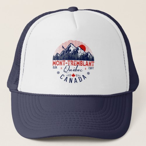 Mont_Tremblant Canada Qubec skiing Mountain  Trucker Hat