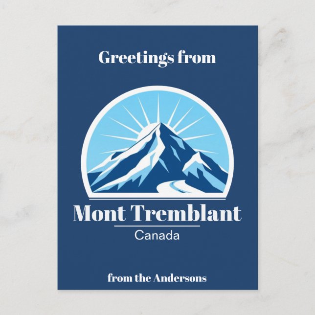 Mont Tremblant Canada ski resort Postcard (Front)
