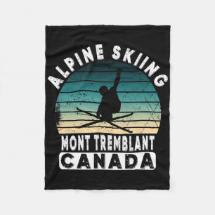 Mont Tremblant Canada Ski Resort Quebec Skiing Sou Fleece Blanket