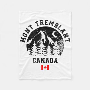Mont Tremblant Canada Ski Resort Quebec Skiing Sou Fleece Blanket