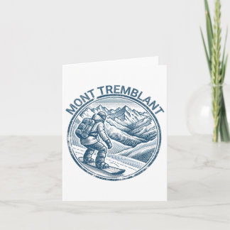 Mont Tremblant Canada Snowboarding Snowboarder  Card