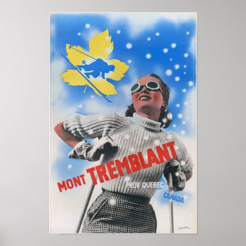 Mont Tremblant Canada Vintage Poster 1939
