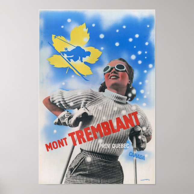 Mont Tremblant Canada Vintage Poster 1939 (Front)