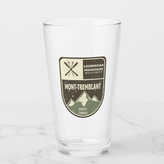 Mont-Tremblant Laurentian Mountains Canada Glass (Front)