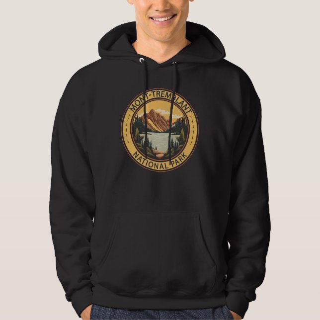 Mont-Tremblant National Park Canada Badge Hoodie (Front)