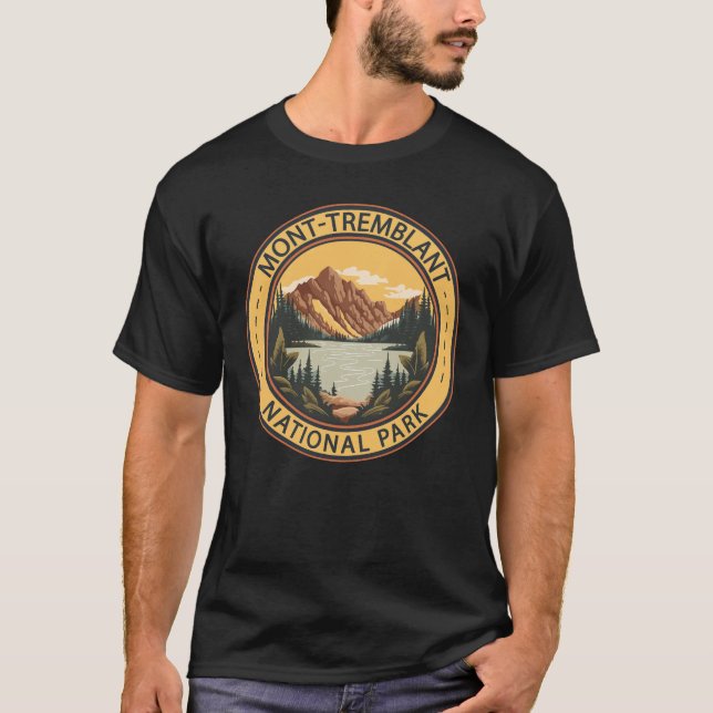 Mont-Tremblant National Park Canada Badge T-Shirt (Front)