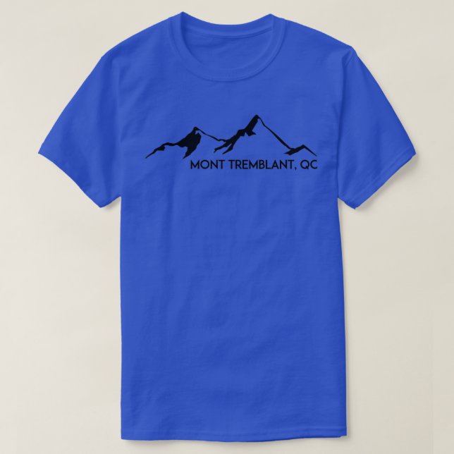 MONT TREMBLANT QUEBEC CANADA QU BEC SKIING SKI MOU T-Shirt (Design Front)