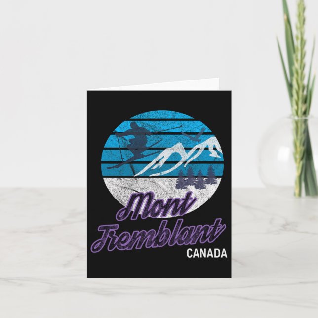 Mont-tremblant Quebec Canada Ski Resort Snowboardi Card (Front)