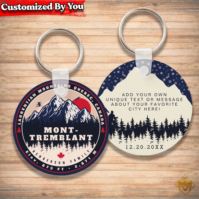 Mont-Tremblant Quebec Laurentian Mountains Canada Keychain (Creator Uploaded)