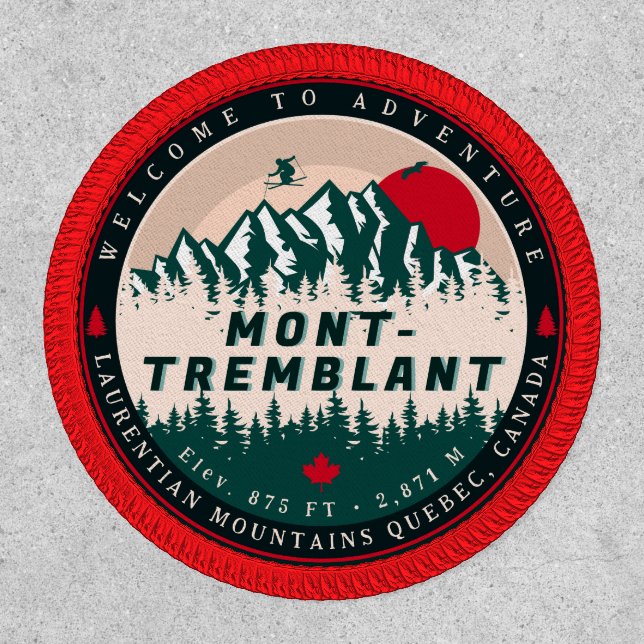 Mont-Tremblant Quebec Laurentian Mountains Canada Patch (Front)