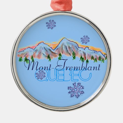 Mont Tremblant Quebec mountain ornament