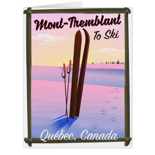 Mont-Tremblant Québec Ski poster. (Front)