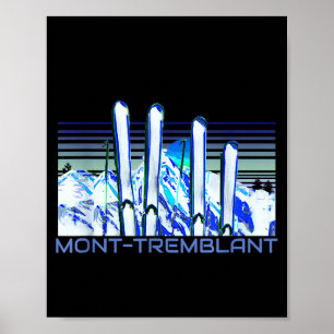 Mont-tremblant ski accessories retro mont-tremblan poster