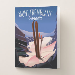 Mont Tremblant Ski Canada Pocket Folder