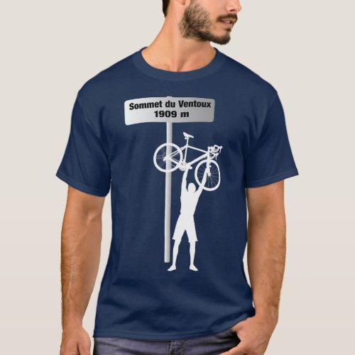 Mont Ventoux Cycle Challenge Sign post  T_Shirt