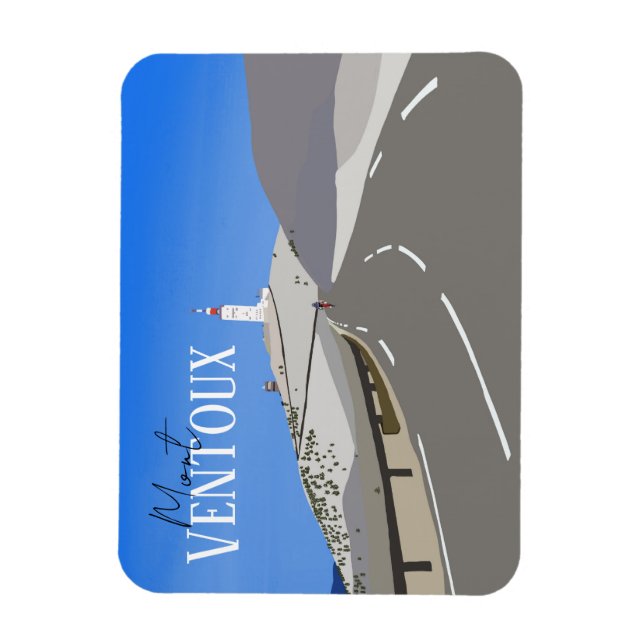 Mont Ventoux cycling magnet (Vertical)