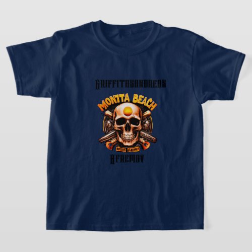 Monta Beach Biker Skull Poster _ Unique Daniel Cas T_Shirt