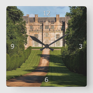 Montacute House Stately Home Square Wall Clock