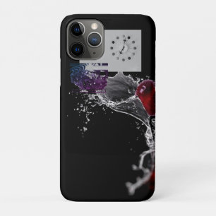 montage ink drawing - sports car the centerpiece. iPhone 11 pro case