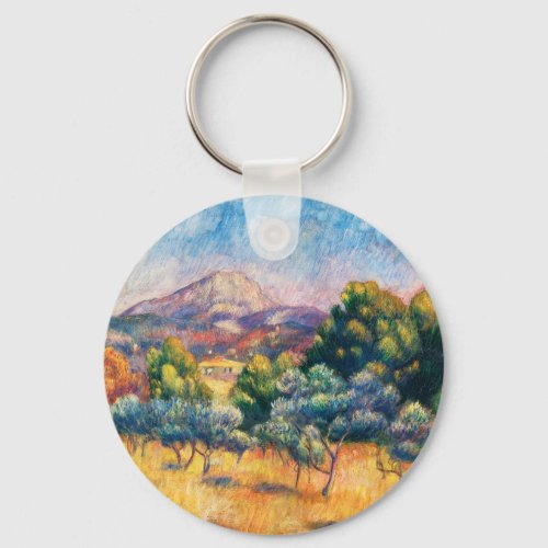 Montagne Sainte_Victoire Paysage Renoir Keychain