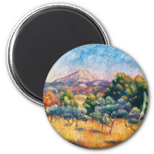 Montagne Sainte_Victoire Paysage Renoir Magnet