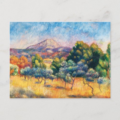 Montagne Sainte_Victoire Paysage Renoir Postcard