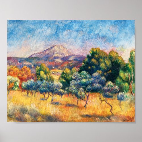 Montagne Sainte_Victoire Paysage Renoir Poster