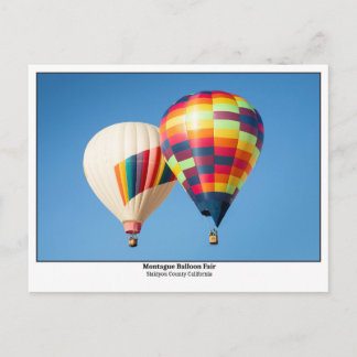 Montague Balloon Fair Postcard