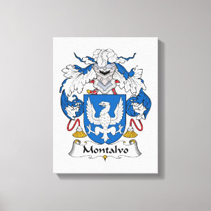 Montalvo Family Crest Canvas Print