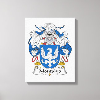 Montalvo Family Crest Canvas Print