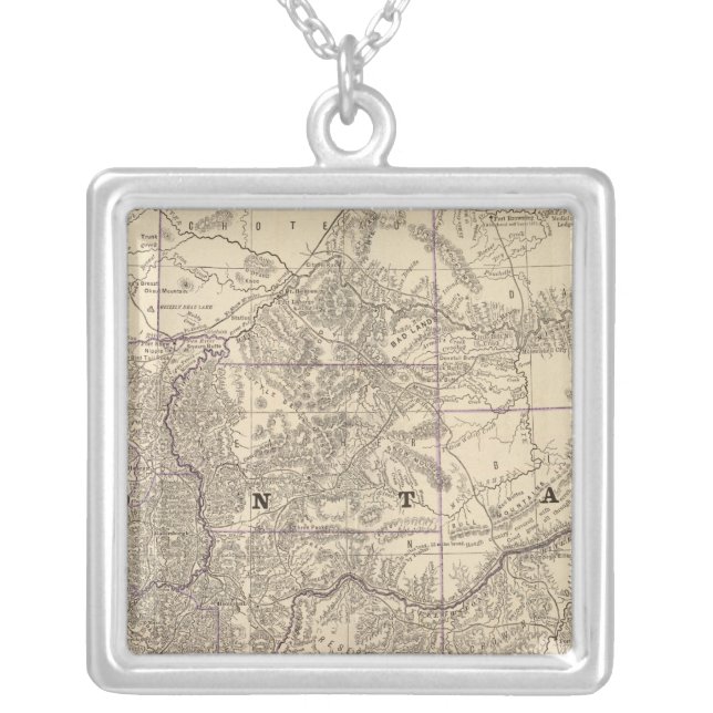 Montana 3 silver plated necklace (Front)