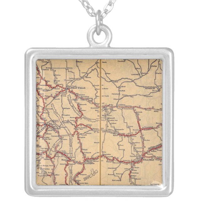 Montana 4 silver plated necklace (Front)