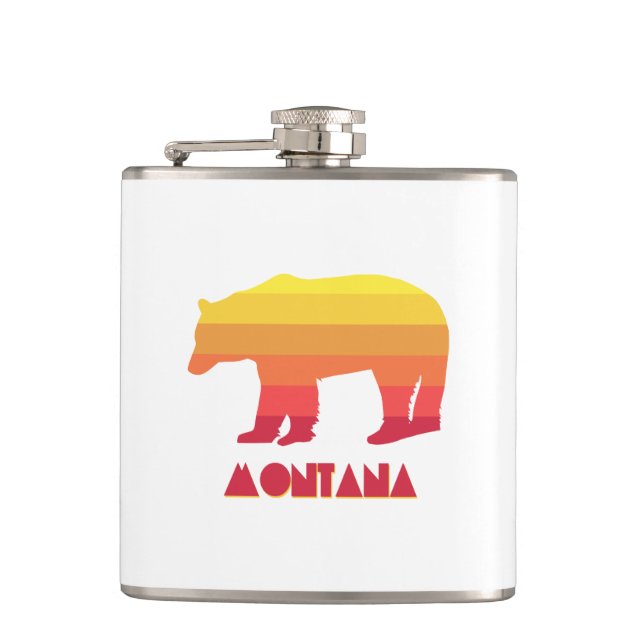 Montana Bear Flask (Front)