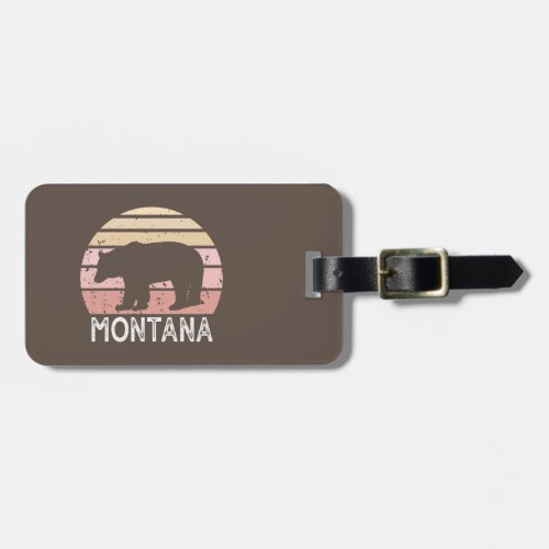 Montana Bear Luggage Tag