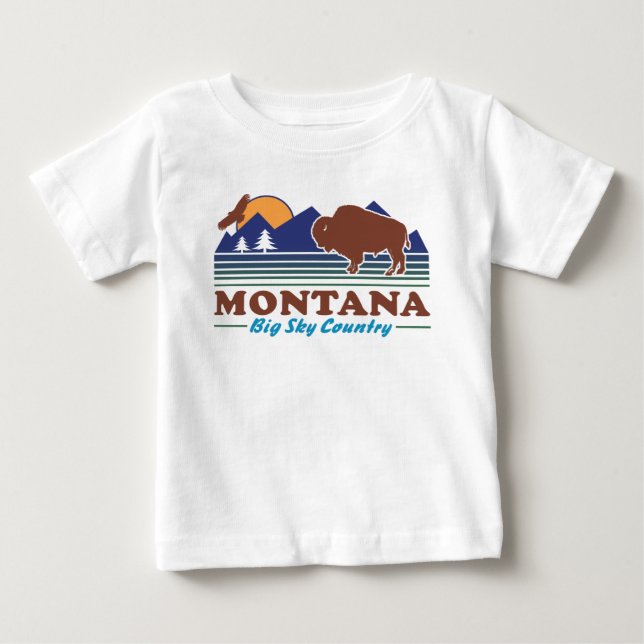 Montana Big Sky Country Baby T-Shirt (Front)