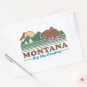 Montana Big Sky Country Rectangular Sticker | Zazzle