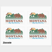 Montana Big Sky Country Rectangular Sticker | Zazzle