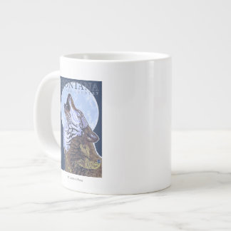 Montana -- Big Sky CountryHowling Wolf Giant Coffee Mug