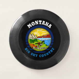 MONTANA BIG SKY STATE FLAG Wham-O FRISBEE