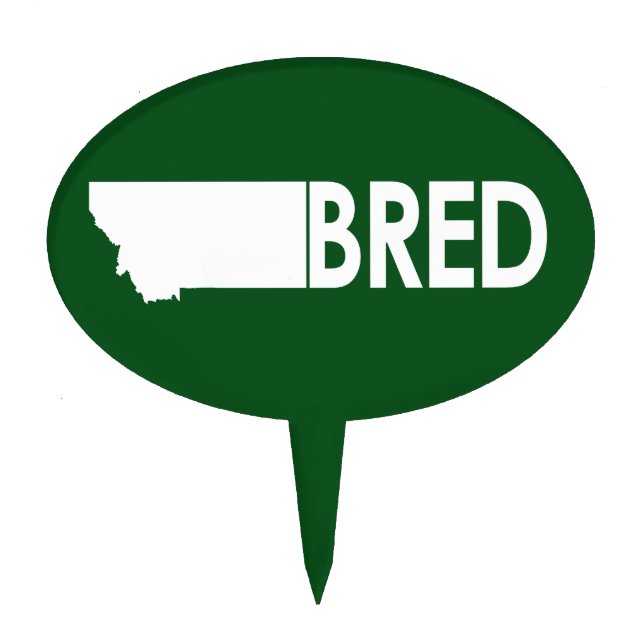 Montana Bred Cake Topper (Front)