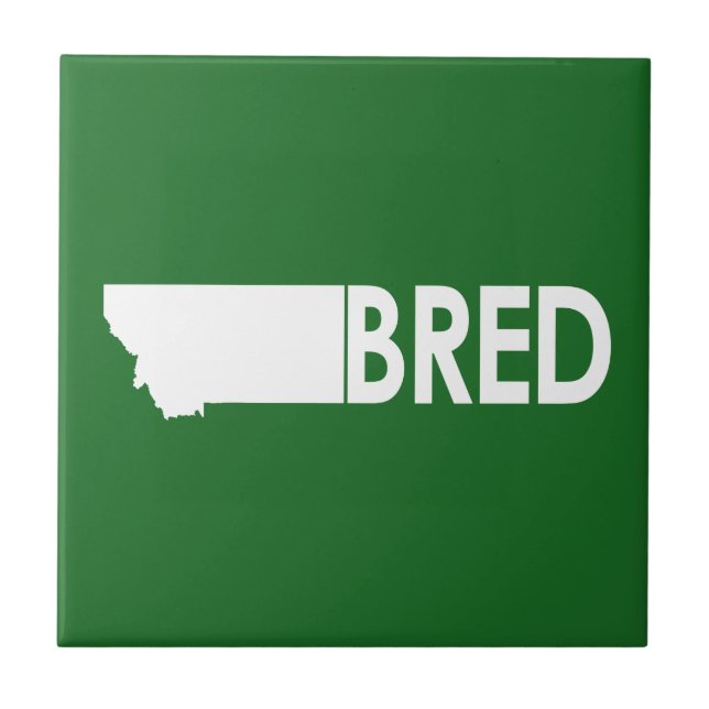 Montana Bred Ceramic Tile (Front)