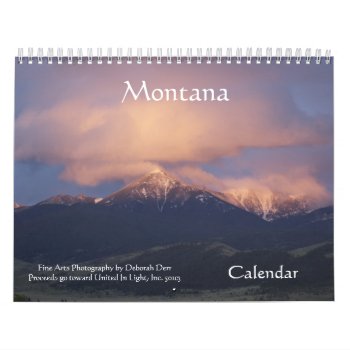 Montana Calendar by 1drafthorse at Zazzle