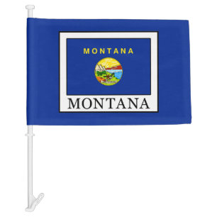 Montana Car Flag