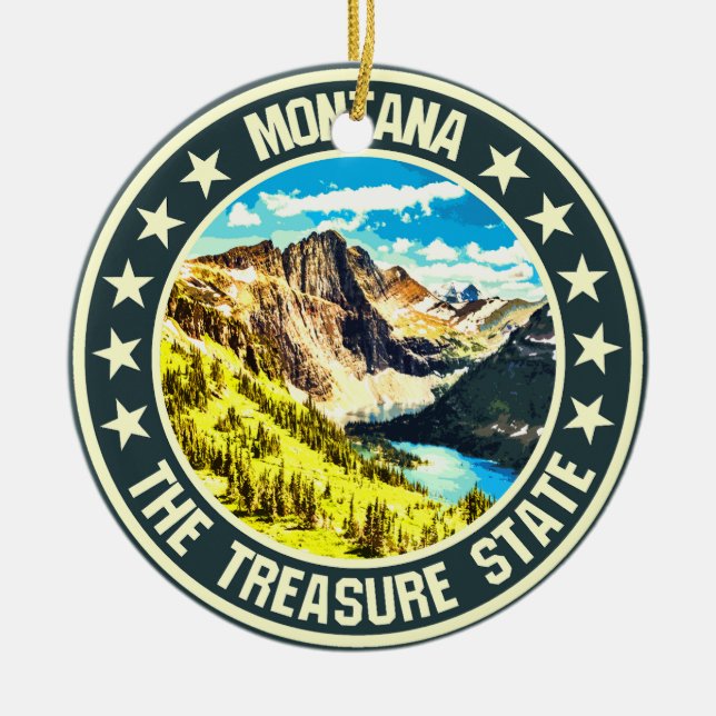 Montana                                            ceramic ornament (Front)