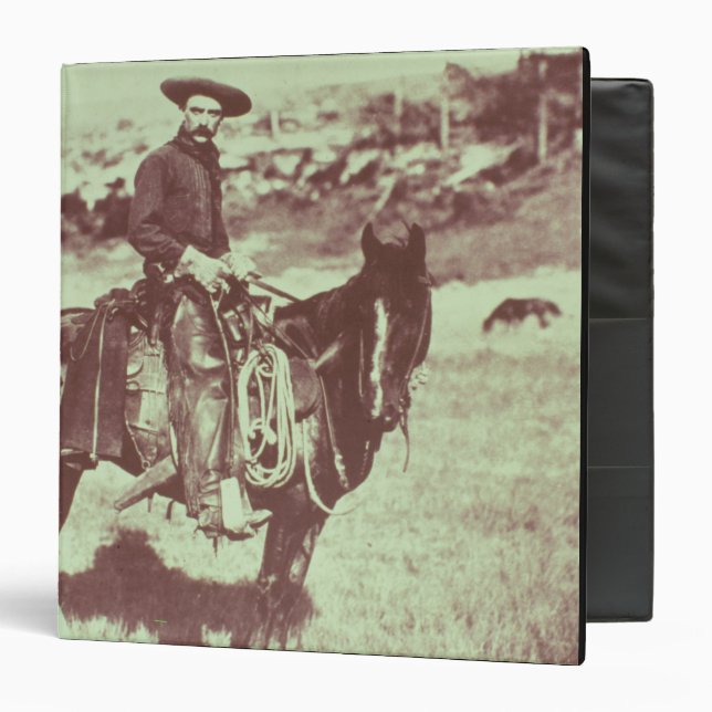 Montana Cowboy, c.1880 (b/w photo) Binder (Front/Inside)