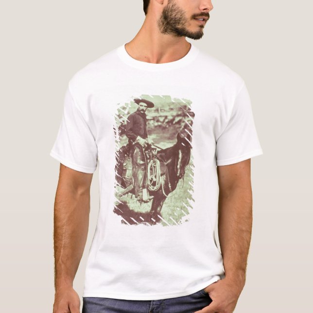 Montana Cowboy, c.1880 (b/w photo) T-Shirt (Front)