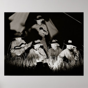 Montana Cowboys, 1939. Vintage Photo Poster
