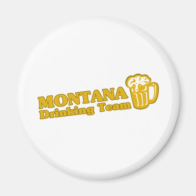 Montana Drinking Team t shirts Magnet (Front)