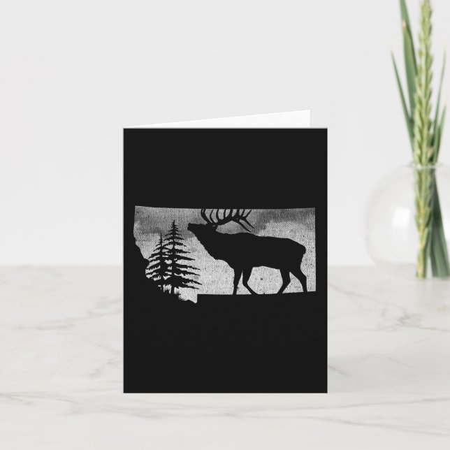 Montana Elk Hunter  Card (Front)
